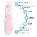 Bebé tranquilo mientras le liman las uñas - motor ultra silencioso