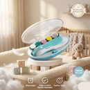 Kit completo cortaúñas eléctrico - azul y rosado con accesorios